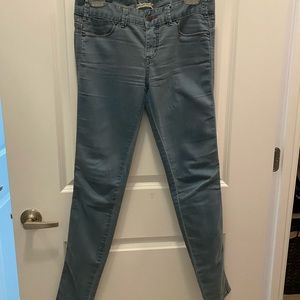 Free People Turquoise Blue Low Rise Denim